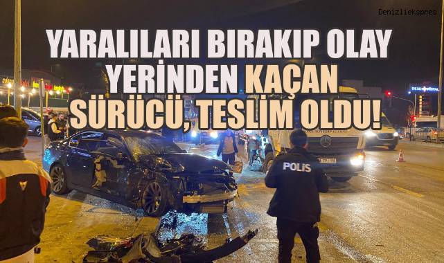 Yaralıları Bırakıp Olay Yerinden Kaçtı, Sonra Teslim Oldu!