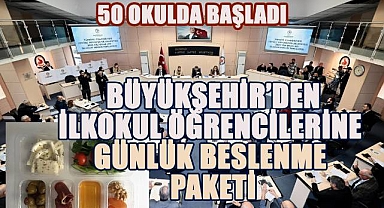 Büyükşehir'den 1. Sınıf Öğrencilerine Günlük Beslenme Yardımı