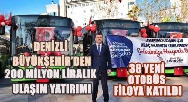 Denizli Büyükşehir'den 200 milyon liralık ulaşım yatırımı