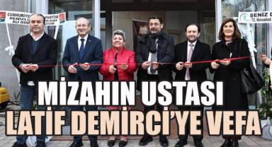 Denizli Büyükşehir'den karikatür ustası Latif Demirci'ye vefa