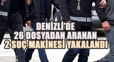 Denizli’de 26 Yıl Hapis Cezası ile Aranan 2 Şahıs Yakalandı