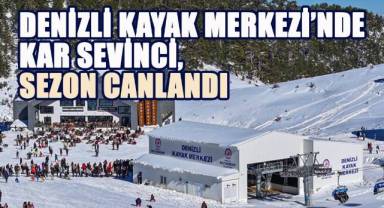 Denizli’nin Yüksek Kesimlerinde Kar Sevinci: Kayak Sezonu Uzadı