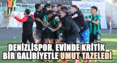 Denizlispor, kendi sahasında Nilüfer Belediyespor'u 1-0 Yendi