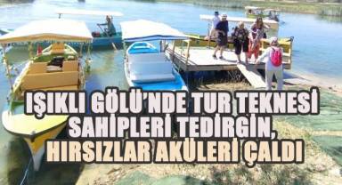 Işıklı Gölü’nde Tur Teknesi Sahipleri Tedirgin: Hırsızlar Aküleri Çaldı