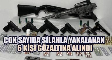 Buldan'da çok sayıda uyuşturucu ve silahla yakalanan 6 kişi gözaltına alındı