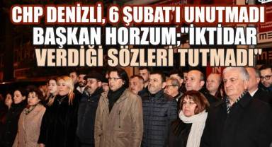 CHP Denizli, 6 Şubat'ı Unutmadı: Felaketin Yıldönümünde Sessiz Çığlık!