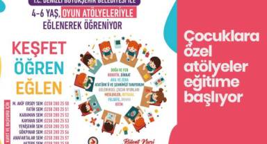 Çocuklara özel atölyeler eğitime başlıyor