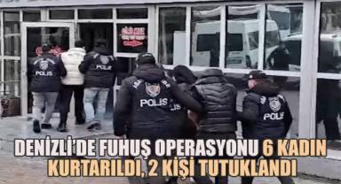 Denizli'de Apartlara Fuhuş Operasyonu: 6 Kadın Kurtarıldı, 2 Kişi Tutuklandı