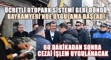 Denizli’de Ücretli Otopark Sistemi Geri Döndü, 60 Dakikadan Sonra Cezai İşlem Uygulanacak