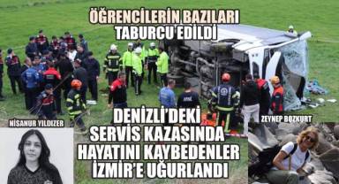 Denizli'deki Servis Kazasında Hayatını Kaybedenler İzmir'e Uğurlandı