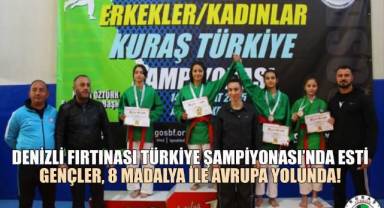 Denizli fırtınası Türkiye Şampiyonası'nda esti: Genler, 8 madalya ile Avrupa yolunda!
