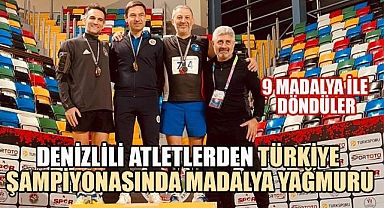 Denizlili Atletlerden Türkiye Şampiyonasında Madalya Yağmuru; 9 Madalya ile Döndüler
