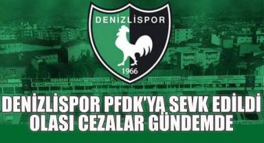 Denizlispor PFDK’ya Sevk Edildi: Olası Cezalar Gündemde