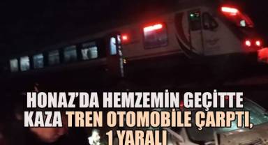 Honaz’da Hemzemin Geçitte Korkutan Kaza: Tren Otomobile Çarptı!, 1Yaralı