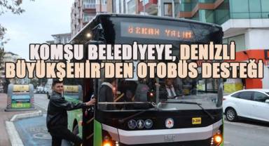 Uşak'ta Otobüs Krizine Denizli Büyükşehir Belediyesi'nden Otobüs Desteği