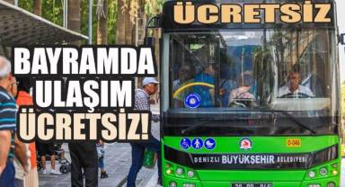 Denizli'de Bayramda Ulaşım Ücretsiz!