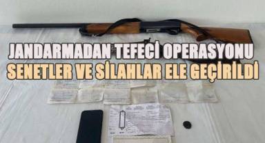 Denizli’de Jandarmadan Tefeci Operasyonu: Senetler ve Silahlar Ele Geçirildi