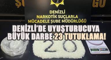 Denizli’de Uyuşturucuya Büyük Darbe: 3 Aylık Takip Sonrası 23 Tutuklama!
