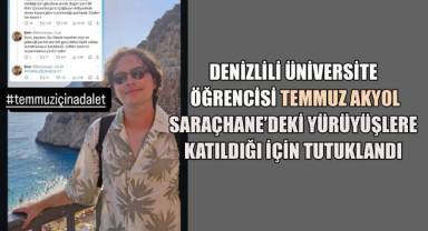 Denizlili Üniversite Öğrencisine Şok Tutuklama: