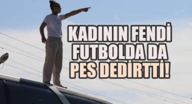 Kadının fendi futbolda da pes dedirtti: Pınar Konca, takımını otobüs üstünden yönetti!