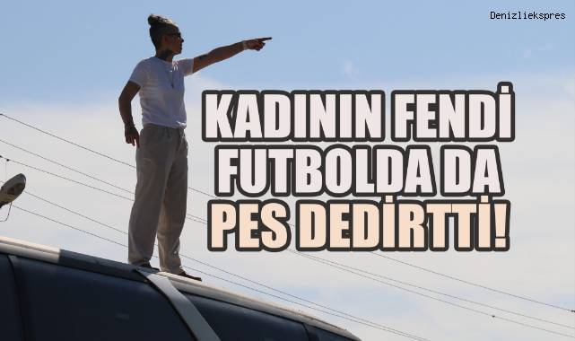 Kadının fendi futbolda da pes dedirtti: Pınar Konca, takımını otobüs üstünden yönetti!