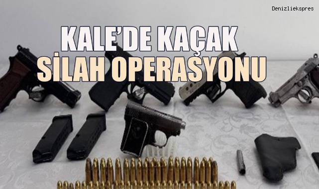 Kale’de kaçak silah operasyonu