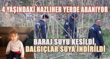 Minik Nazlı her yerde aranıyor, Dere kenarında terlikleri bulundu
