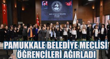 PAMUKKALE BELEDİYE MECLİSİ ÖĞRENCİLERİ AĞIRLADI