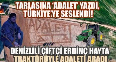 Çallı çiftçi traktörüyle tarlasına,