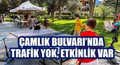 Çamlık Bulvarı’nda trafik yok, etkinlik var