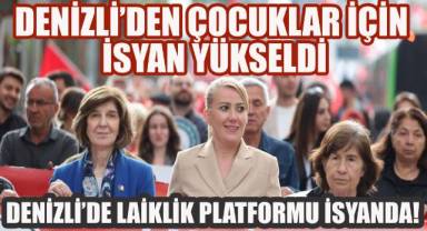 Denizli'de laiklik yürüyüşü: