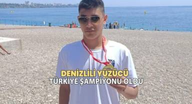 Denizlili yüzücü Türkiye şampiyonu oldu