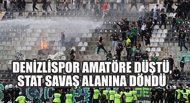 Denizlispor amatöre düştü. Tribünler yandı, umutlar enkaza döndü