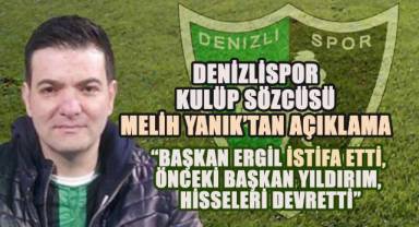 Denizlispor’da Başkan Erhan Ergil İstifa Etti, Önceki Başkan Yıldırım hisseleri Devretti