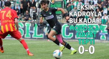 Horoz, 3 puanı kaçırdı. Puanlar paylaşıldı, stres büyüdü
