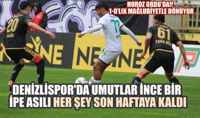 Horoz'da umutlar Son 90 Dakikaya Kaldı