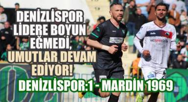 Horoz Lidere Direndi, Zirve El Değiştirdi! Denizlispor:1 - Mardin 1969:1
