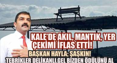 Kale’de akıl tutulması: Bankı çatıya dikenlere Başkan Hayla’dan esprili ödül çağrısı