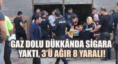 Sigara yakmak istedi, servisi ateşe verdi: 8 yaralı!