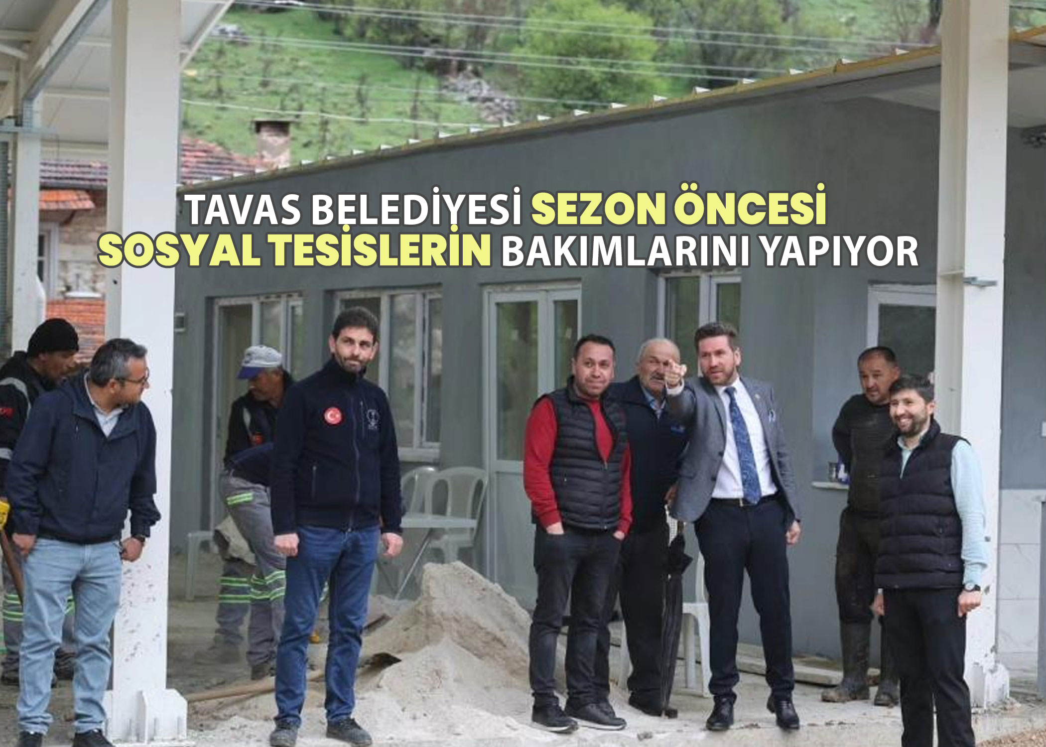 Tavas Belediyesi sezon öncesi sosyal tesislerin bakımlarını yapıyor
