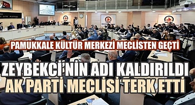 Zeybekci'nin adı kaldırıldı, AK Parti meclisi terk etti