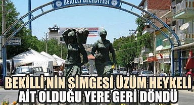5 Yıl Sonra Aynı Yerde: Üzüm Ezen Kadınlar Heykeli Yine Bekilli'de