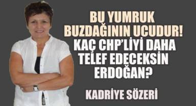 Bu Yumruk Buzdağının Ucudur: Kaç CHP'liyi Daha Telef Edeceksin Erdoğan?