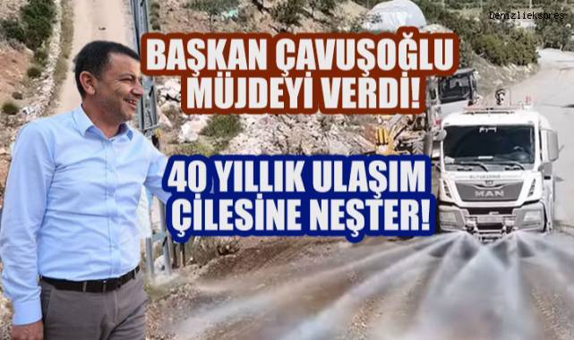 Denizli'de 40 Yıllık Ulaşım Sorunu Çözülüyor: Dodurga-Bademli Yolunda Çalışmalar Başladı