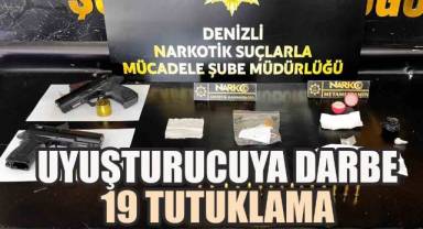 Denizli'de Uyuşturucuya Darbe: 19 Tutuklama