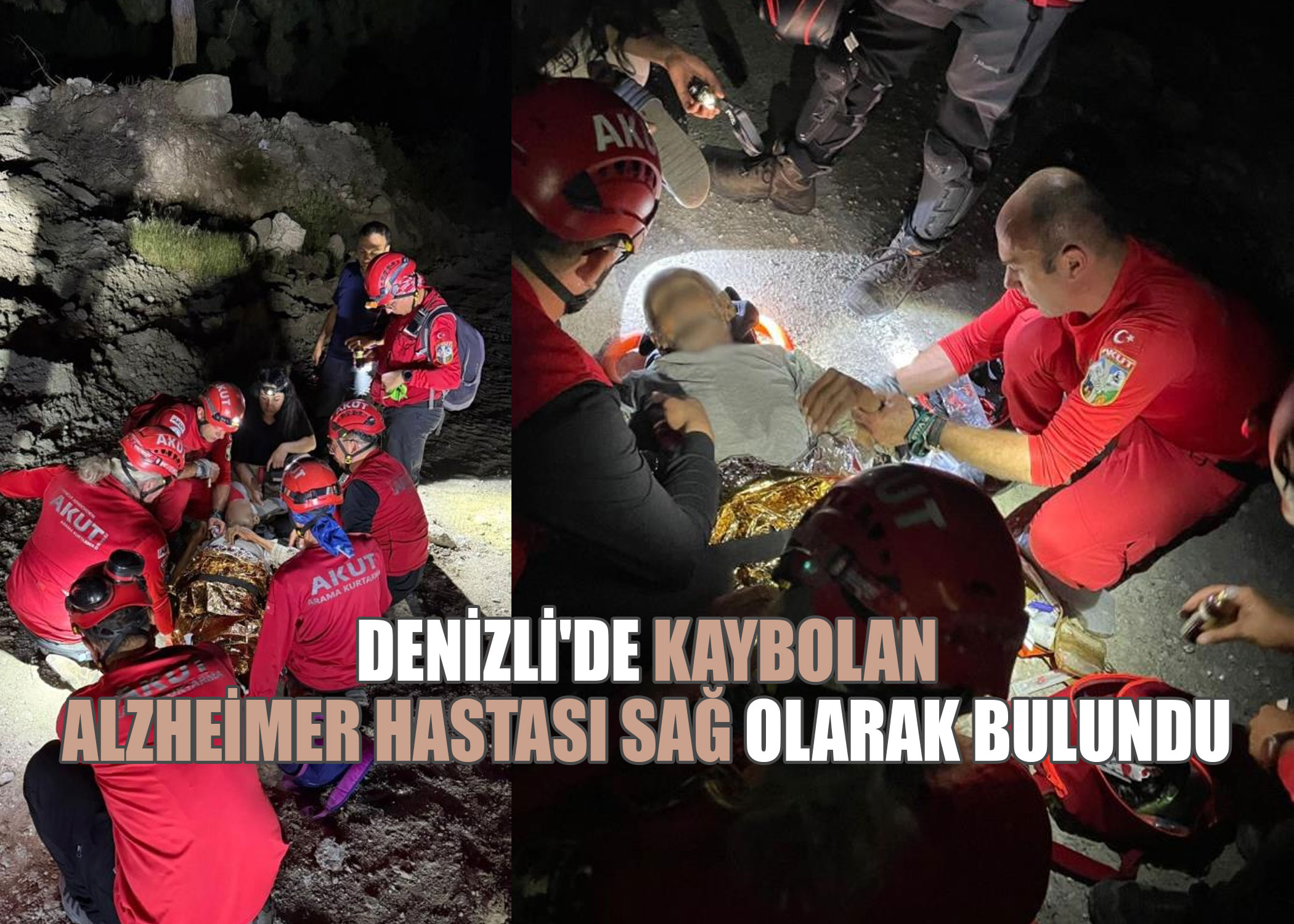 Denizli'de kaybolan 90 yaşındaki Alzheimer hastası sağ olarak bulundu