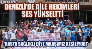 Denizli'de Sağlık Çalışanlarından 