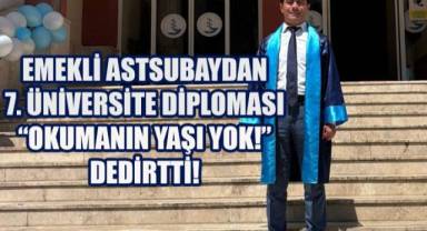 Emekli Astsubaydan 7. Üniversite Diploması: “Okumanın Yaşı Yok!”