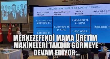 Merkezefendi Mama Üretim Makineleri takdir görmeye devam ediyor…