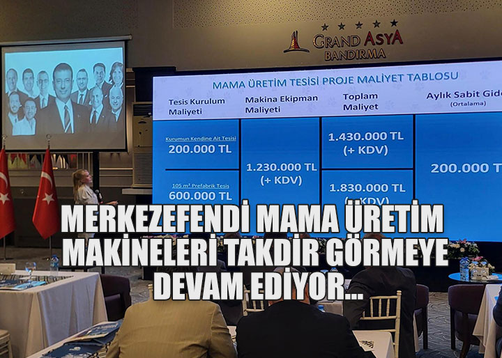 Merkezefendi Mama Üretim Makineleri takdir görmeye devam ediyor…